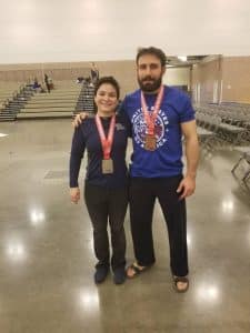 Two HJA Judo Athletes Pose For A Picture After Competition